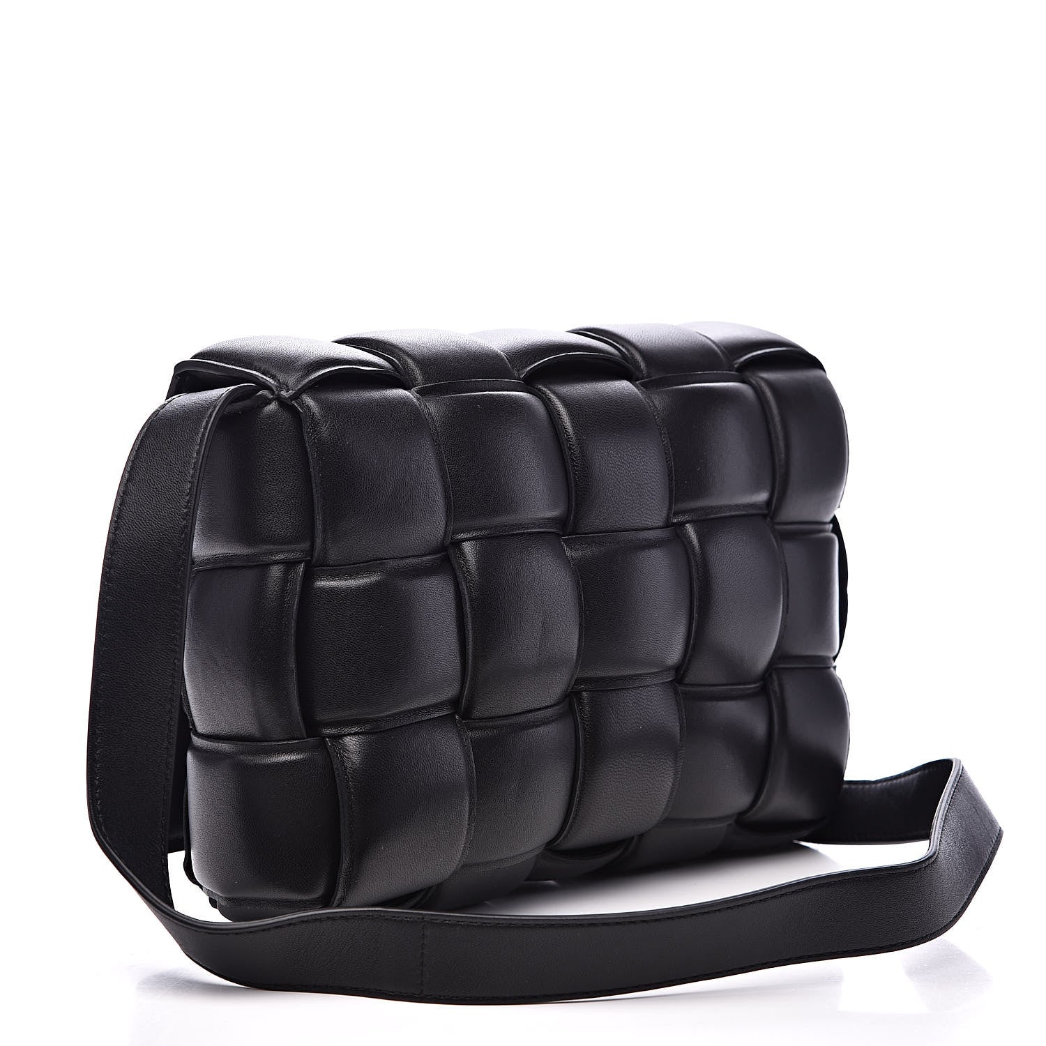 Bottega Veneta Nappa Maxi Intreccio Padded Cassette Crossbody Bag Black 3 of 9