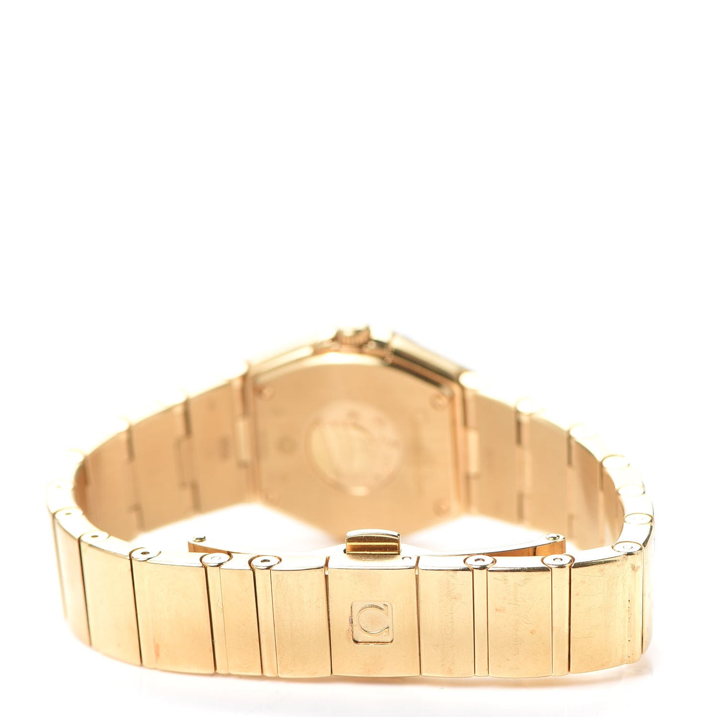 18K Yellow Gold Diamond Bezel Mother of Pearl 25mm Constellation Quartz Watch 123.55.24.60.55.004