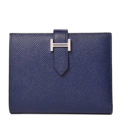 Hermes Epsom Bearn Compact Wallet Bleu Saphir 1 of 7