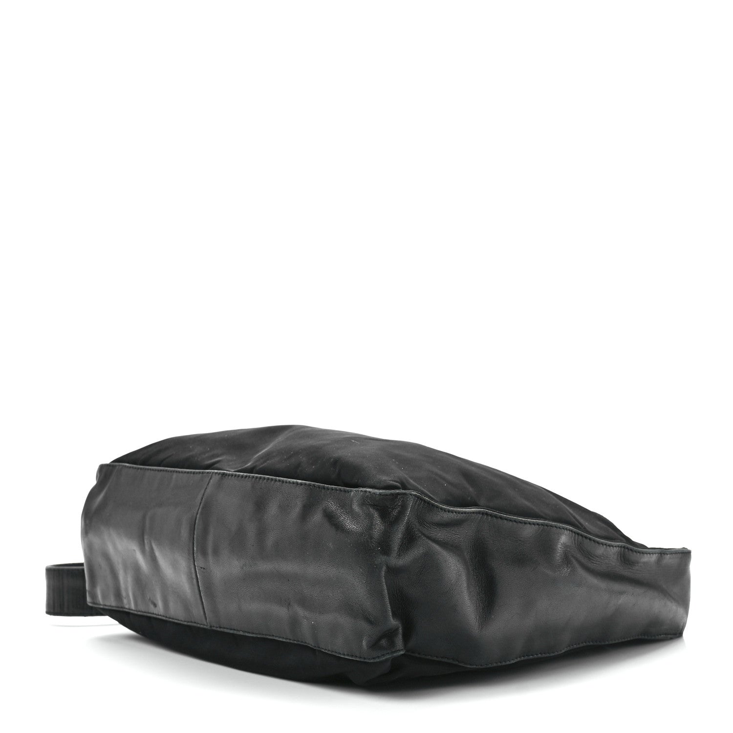 Prada Nylon Calfskin Tote Black 8 of 10