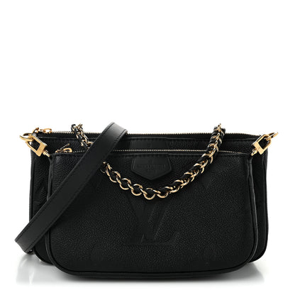 Louis Vuitton Empreinte Monogram Giant Multi Pochette Accessories Black 1 of 9
