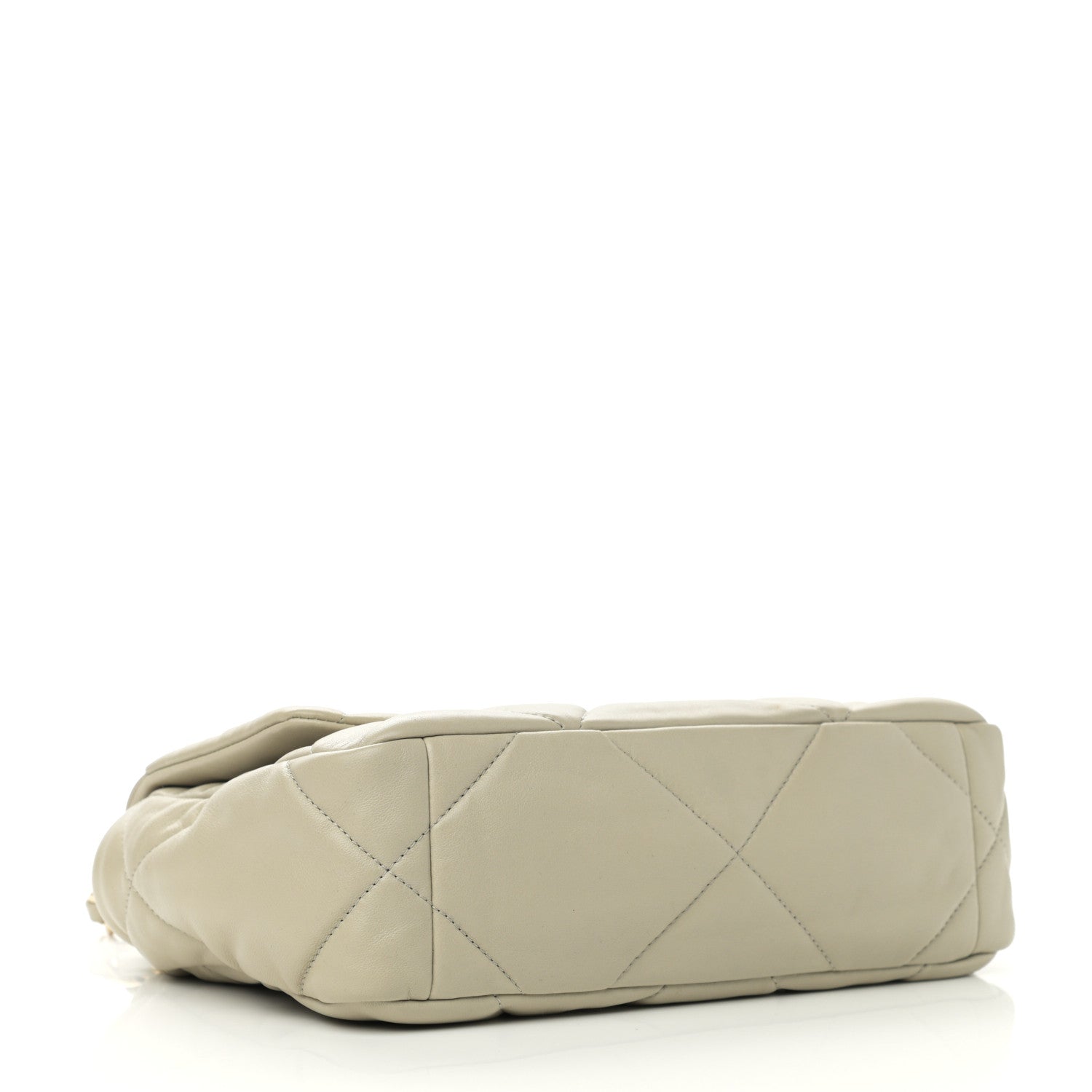 Chanel Lambskin Quilted Medium Chanel 19 Flap Grey 4 of 11