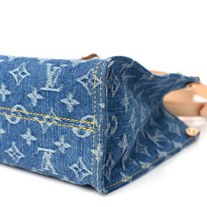 Louis Vuitton Monogram Denim Onthego PM Blue 9 of 10
