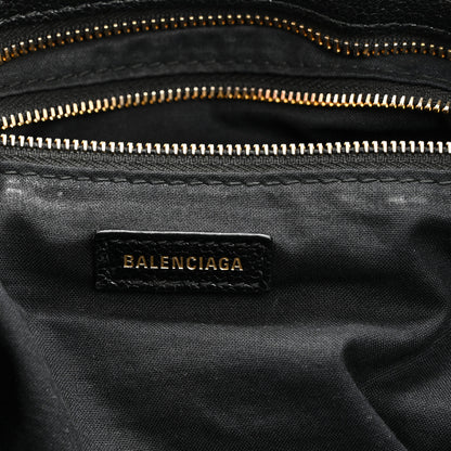 Balenciaga Chevre Gold Metallic Edge Hardware City Black 7 of 11