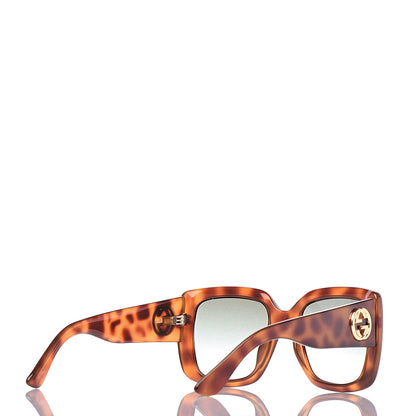Gucci Acetate Square Frame Sunglasses GG0141S Tortoise 4 of 9