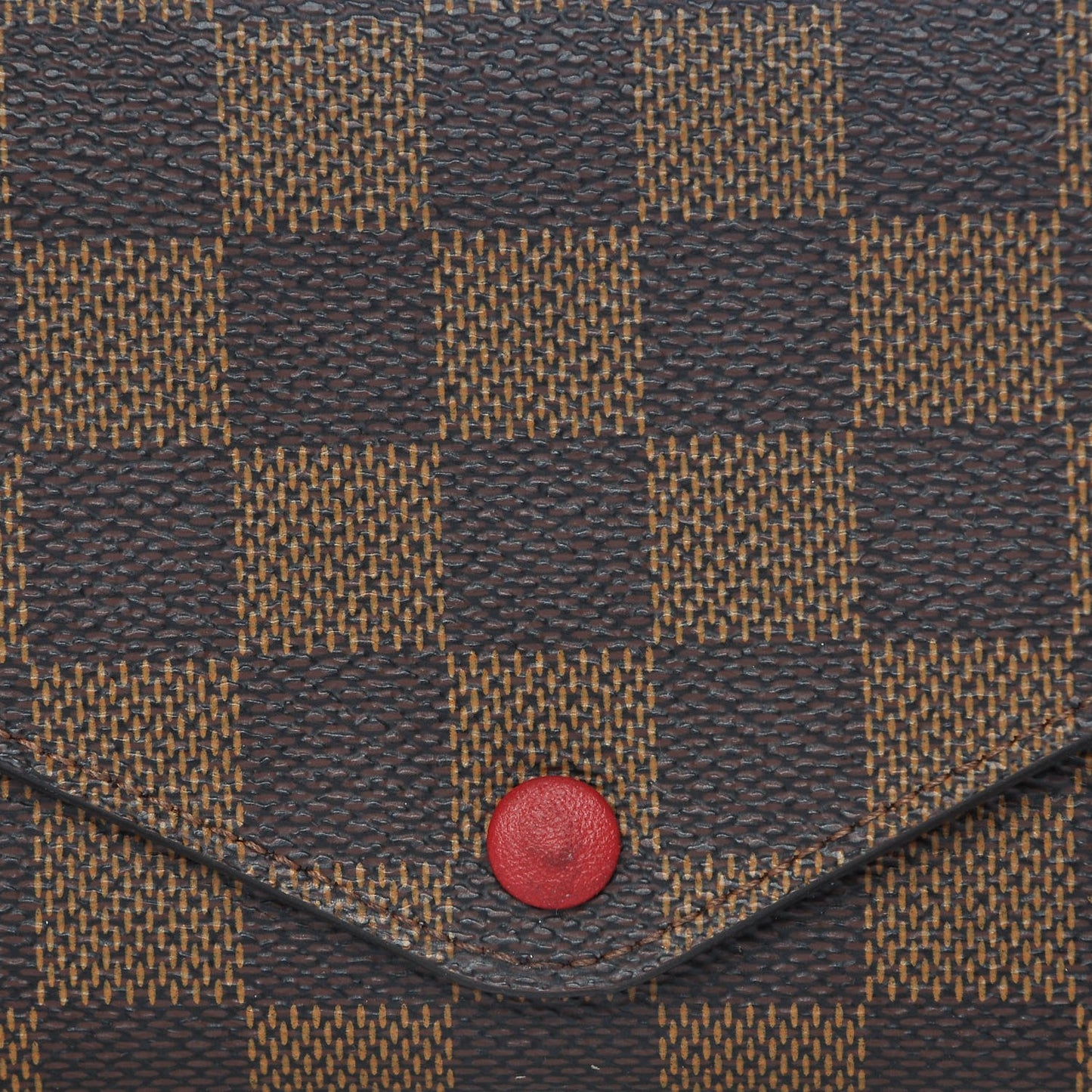 Damier Ebene Josephine Wallet Red