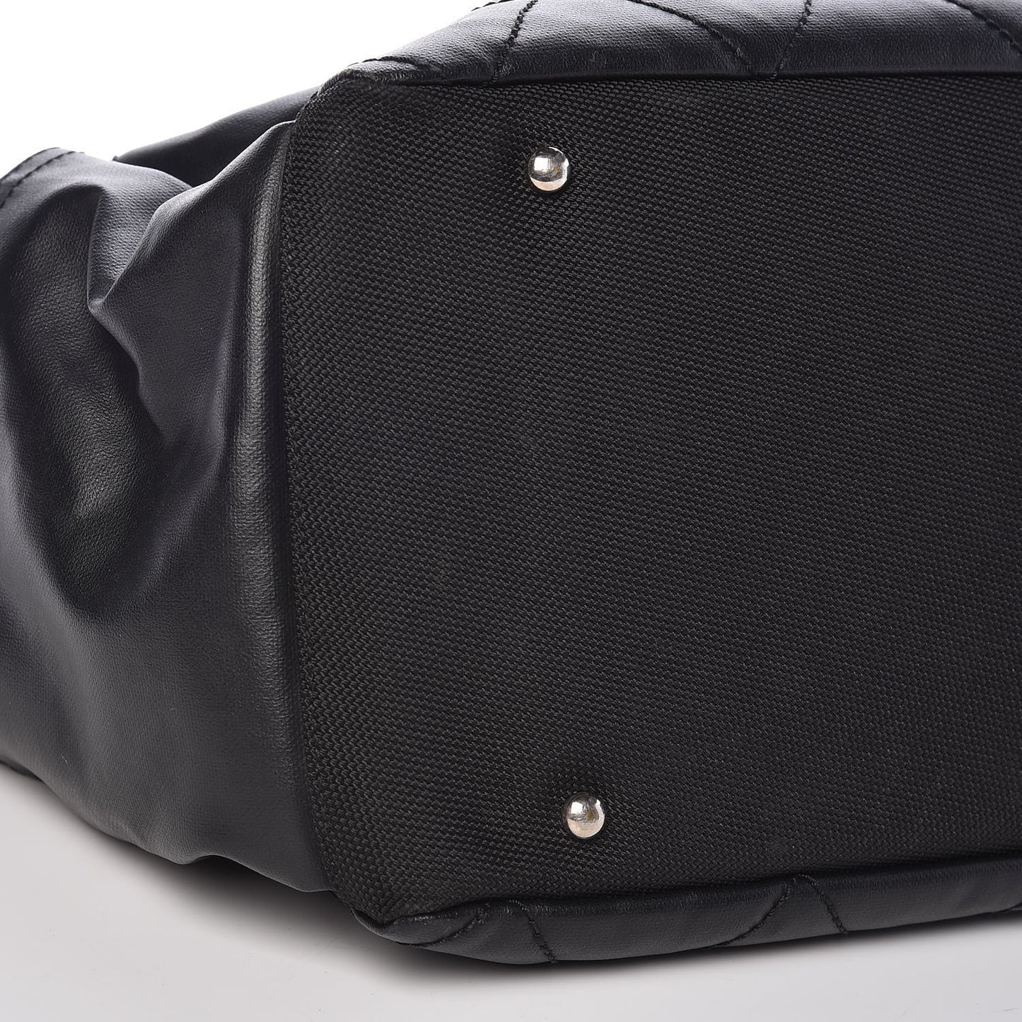 Coated Canvas Paris Biarritz Hobo Black