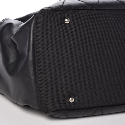 Chanel Coated Canvas Paris Biarritz Hobo Black 8 of 10