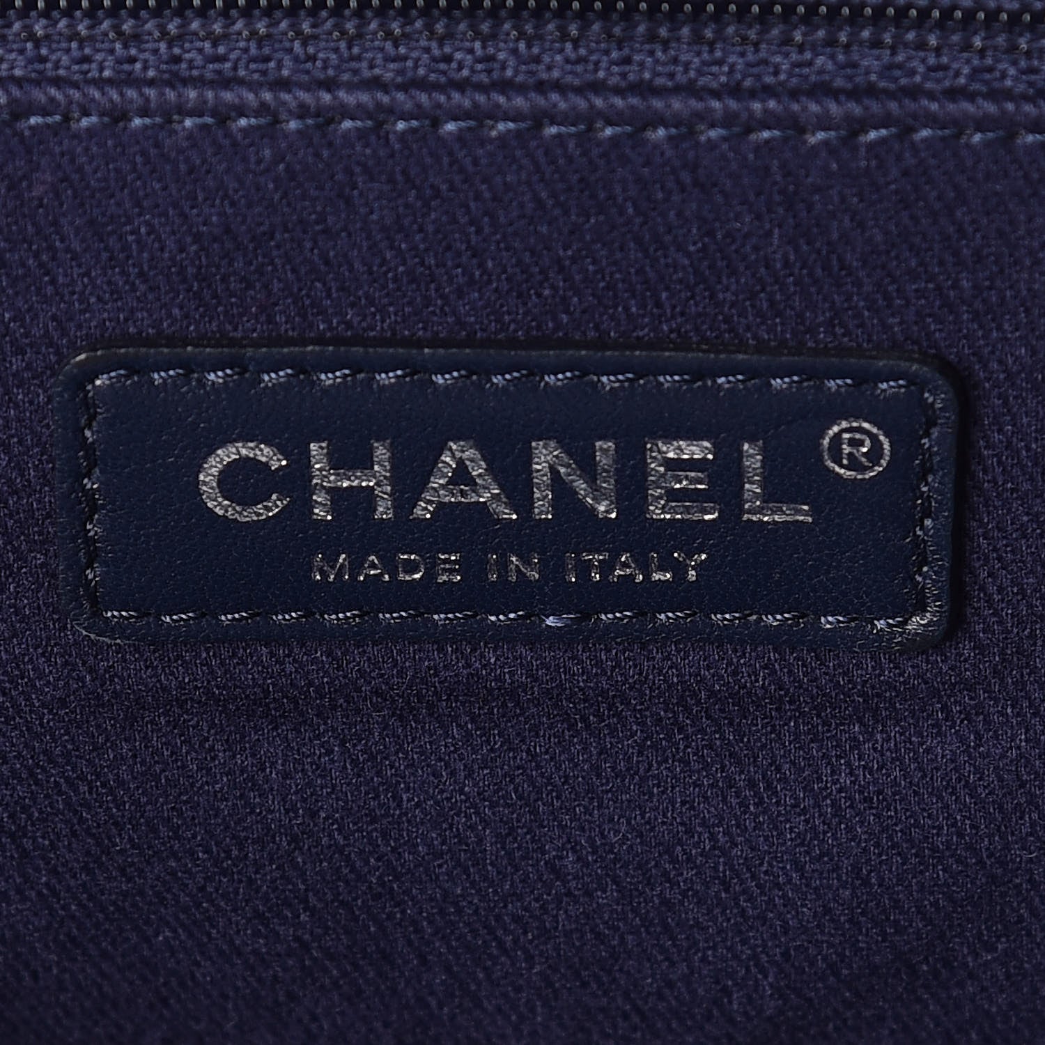 Chanel Canvas Sequin Large Deauville Tote Navy 9 of 10
