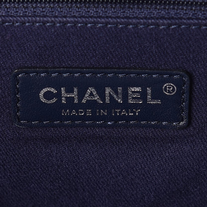 Chanel Canvas Sequin Large Deauville Tote Navy 9 of 10