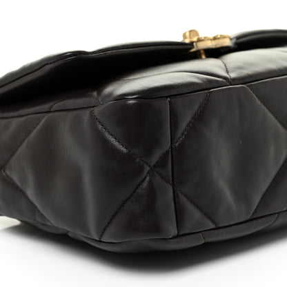 Chanel Lambskin Quilted Medium Chanel 19 Flap Dark Brown 19 of 22