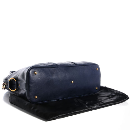 Saint Laurent Leather Oversized Muse Navy Blue 6 of 11