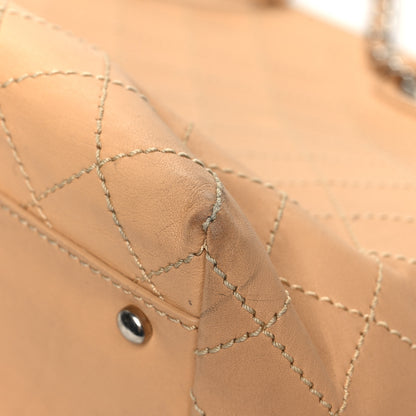 Chanel Calfskin Stitched Large Shopping Tote Beige 10 of 18