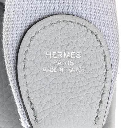 Hermes Taurillon Clemence Evelyne III PM Bleu Pale 8 of 14
