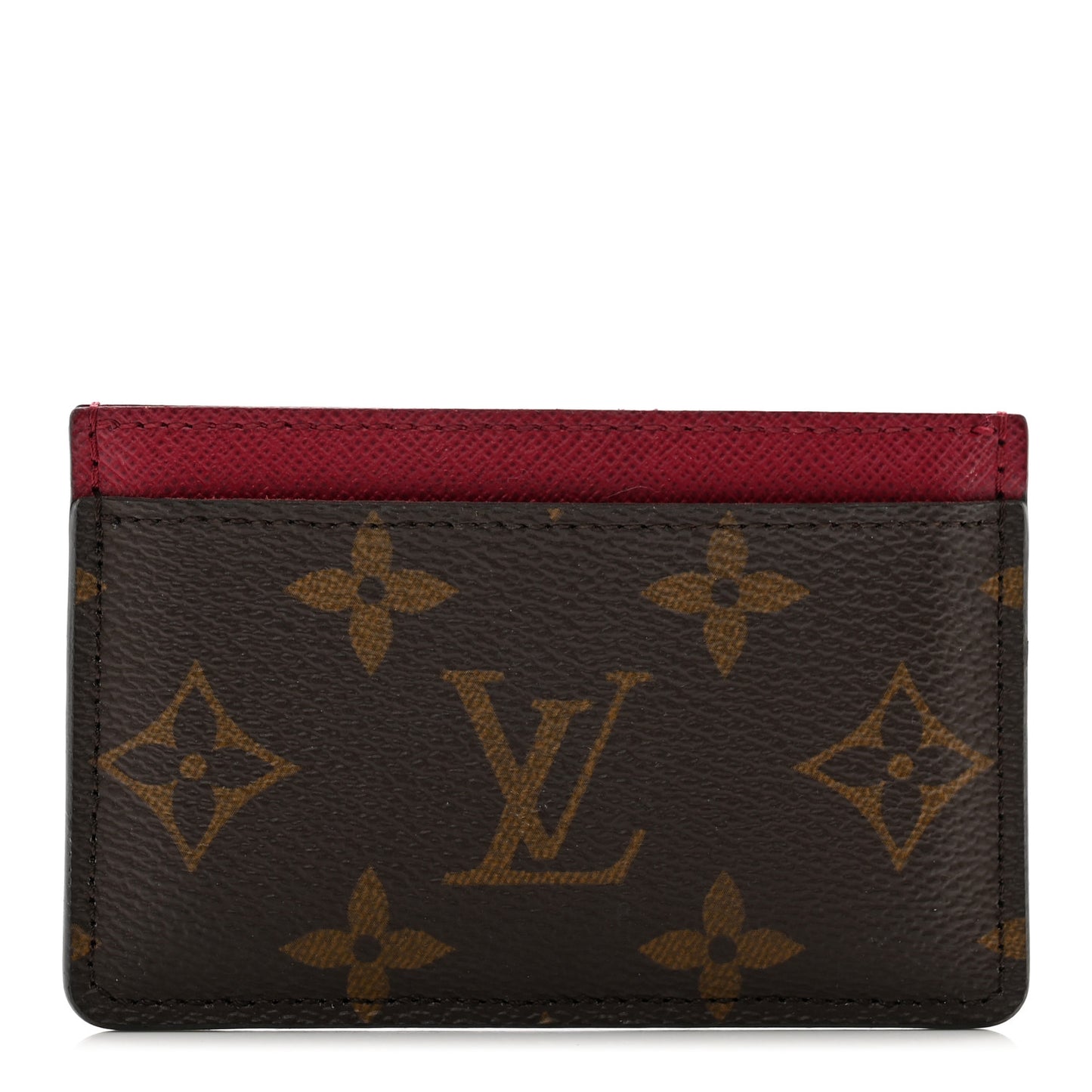 Monogram Card Holder Fuchsia