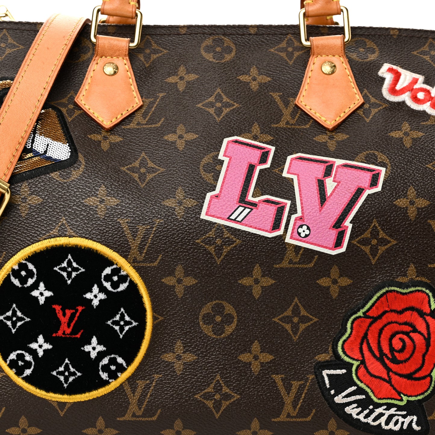 Monogram Patches Speedy Bandouliere 30