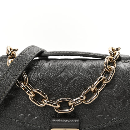 Louis Vuitton Shimmery Empreinte LV Ski Pochette Metis East West Gun Metal 7 of 9
