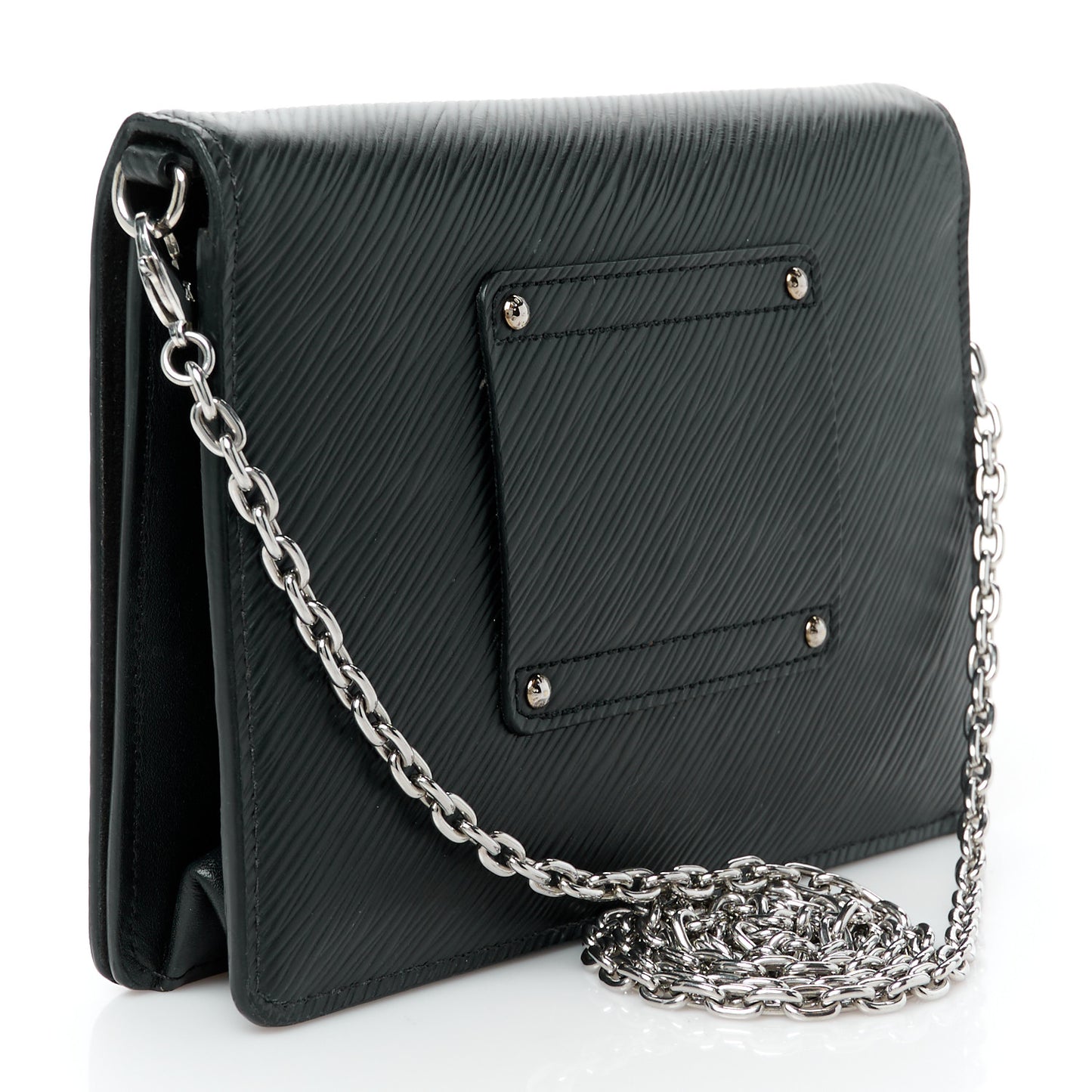 Epi Twist Belt Chain Wallet Black