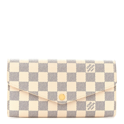Louis Vuitton Damier Azur Sarah Wallet NM 1 of 8