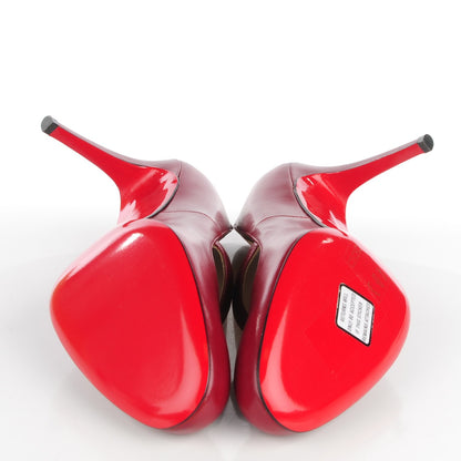 Christian Louboutin Kid Leather Wallis 85 Mary Jane Pumps 40.5 Red 6 of 8