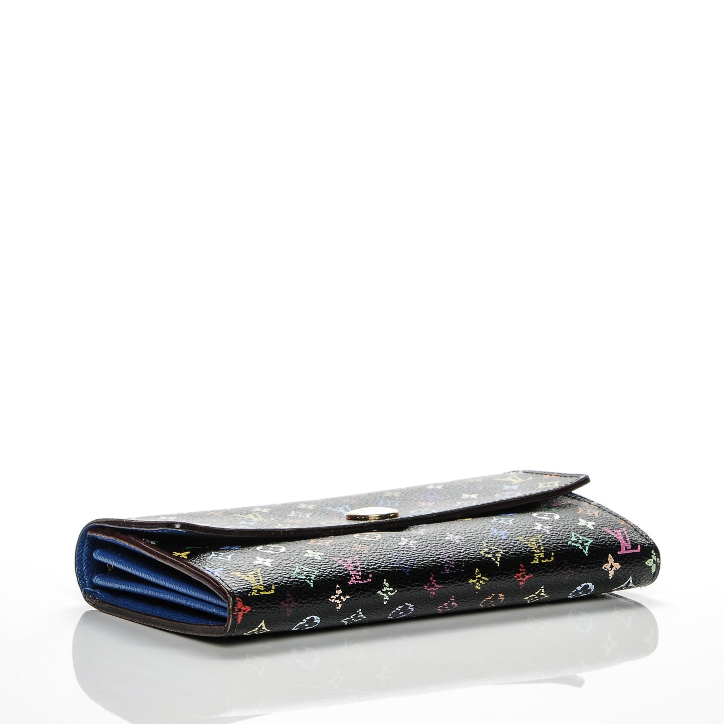 Monogram Multicolor Sarah Wallet Black Bleuet