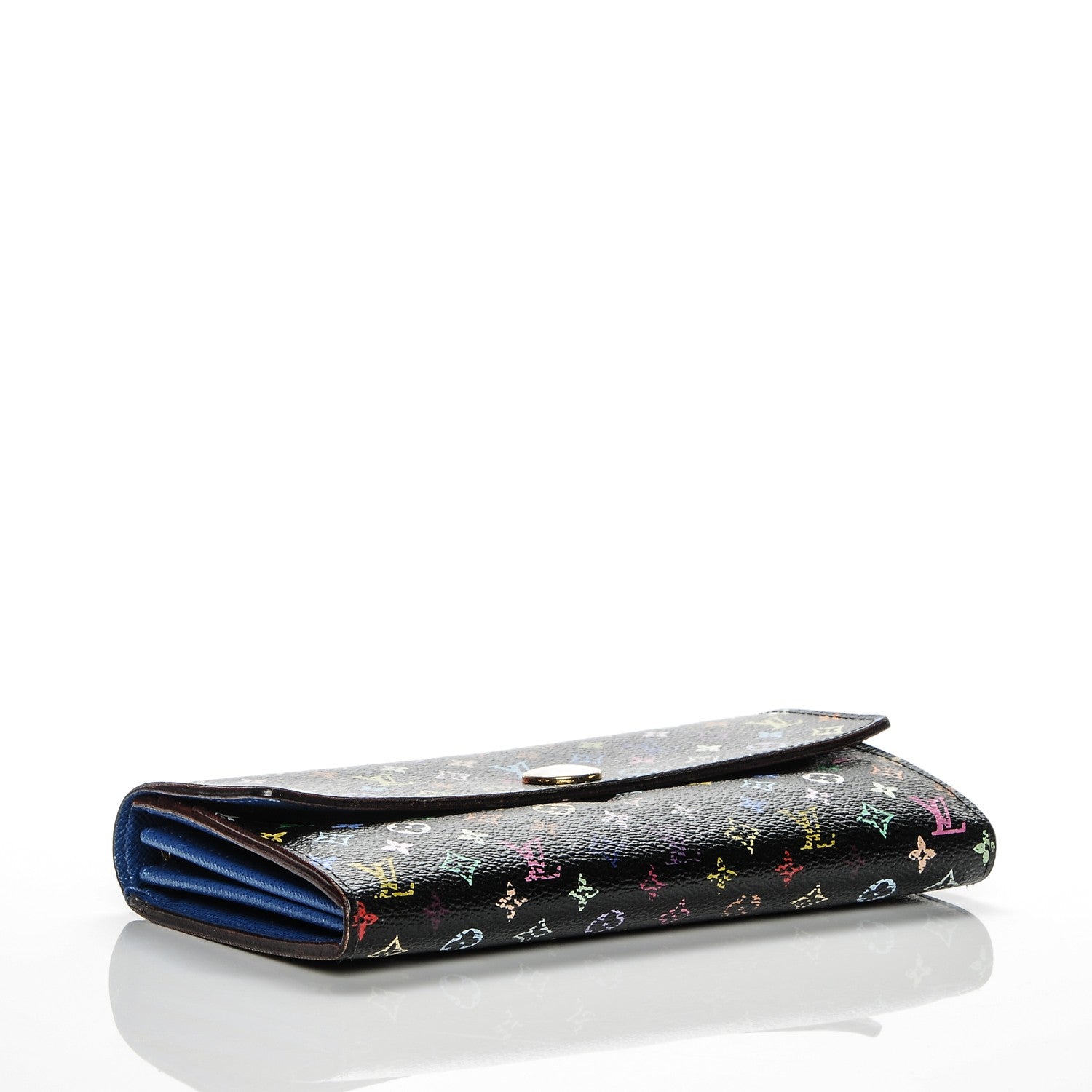 Louis Vuitton Monogram Multicolor Sarah Wallet Black Bleuet 4 of 8