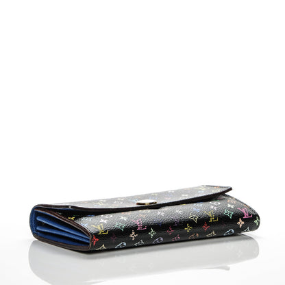 Louis Vuitton Monogram Multicolor Sarah Wallet Black Bleuet 4 of 8