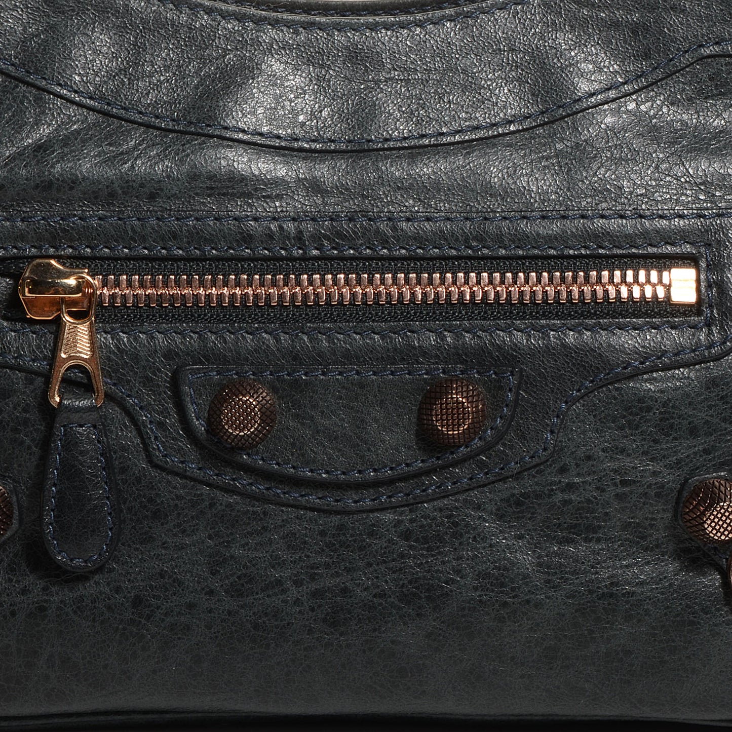 Agneau Giant 12 Rose Gold Hardware Hip Anthracite