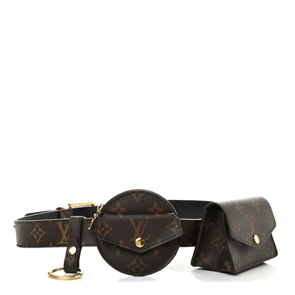 Louis Vuitton Monogram 30mm Daily Multi Pocket Belt 80 32 1 of 10