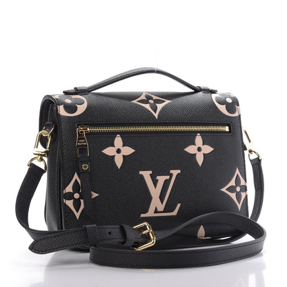 Louis Vuitton Empreinte Monogram Giant Pochette Metis Black Beige 3 of 8