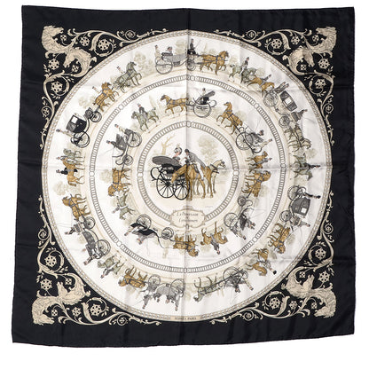 Hermes Silk La Promenade de Longchamps Scarf 90 2 of 6