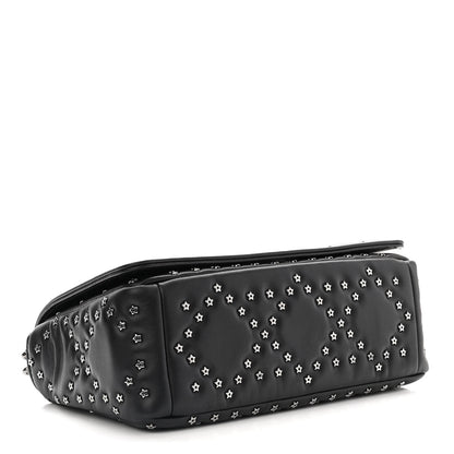 Christian Dior Calfskin Lucky Star Macrocannage Medium Caro Bag Black 4 of 10