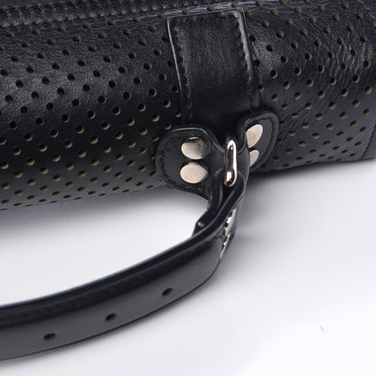 Proenza Schouler Lambskin Perforated Tiny PS1 Satchel Black 9 of 9
