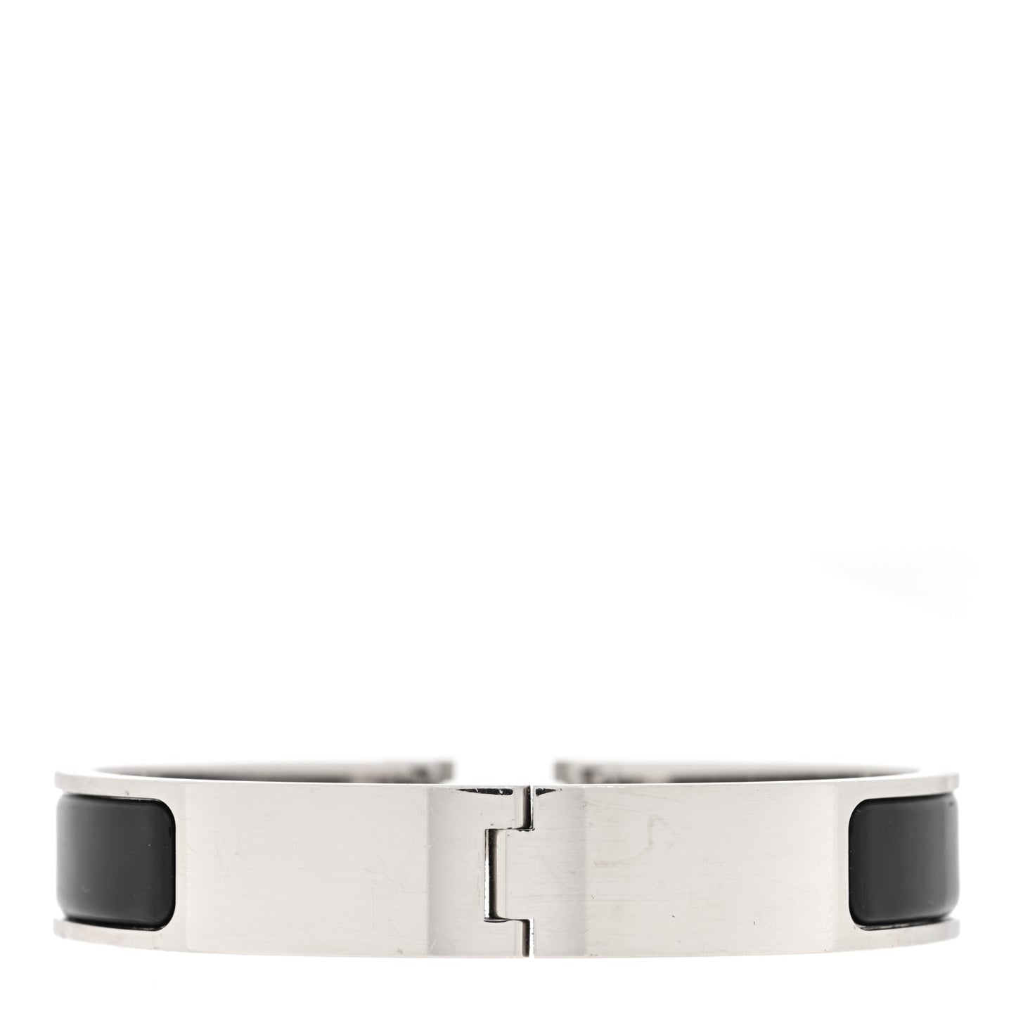 Enamel Narrow Clic Clac H Bracelet PM Black