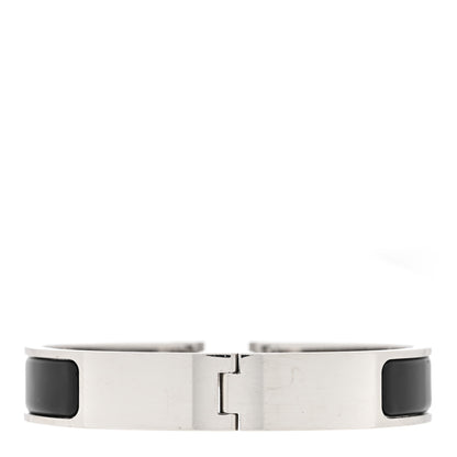 Hermes Enamel Narrow Clic Clac H Bracelet PM Black 3 of 5