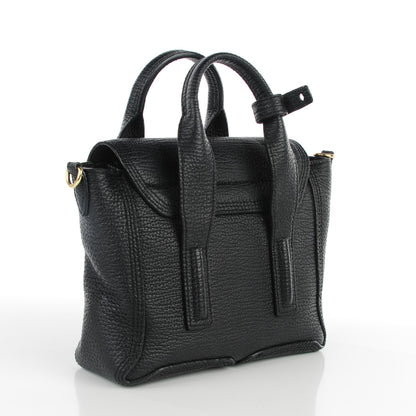 3.1 Phillip Lim 3.1 Textured Calfskin Mini Pashli Satchel Black 3 of 8
