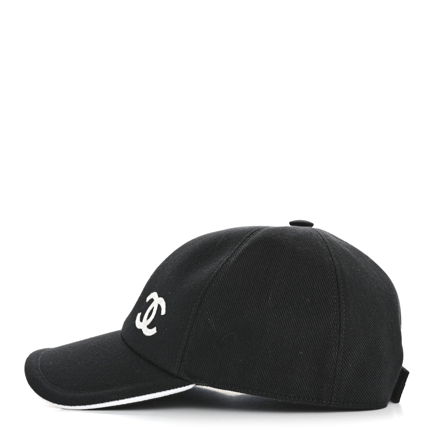 Chanel Cotton CC Cap Hat Black White 4 of 10