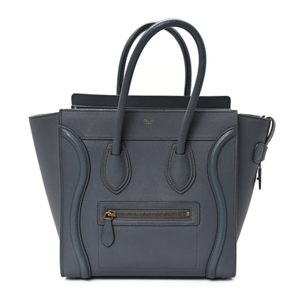 Celine Baby Drummed Calfskin Micro Luggage Kohl 1 of 10