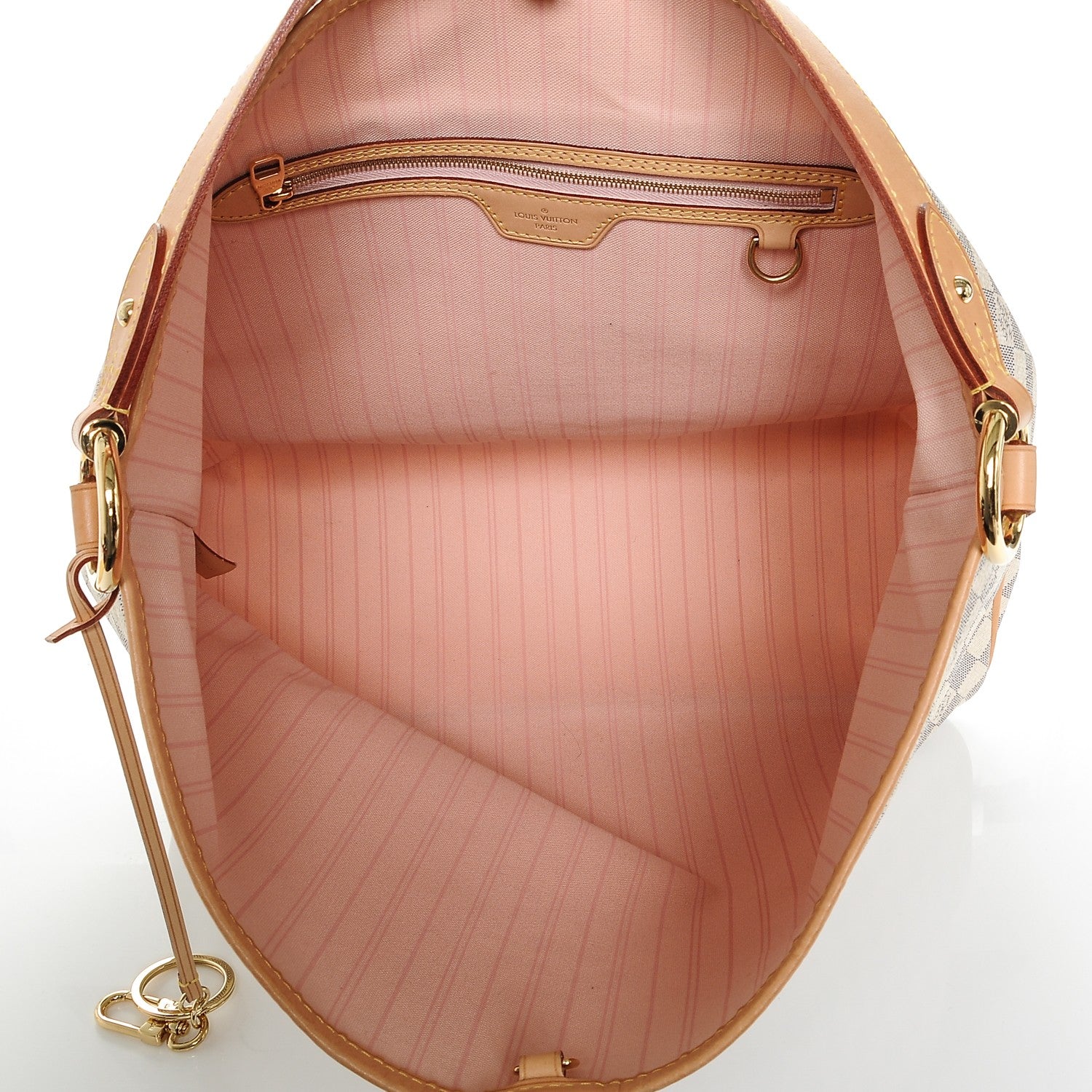 Louis Vuitton Damier Azur Delightful MM Rose Ballerine 5 of 7