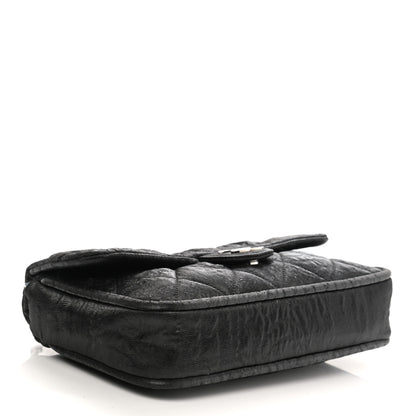 Chanel Coated Canvas Quilted Le Marais Flap Black 4 of 10