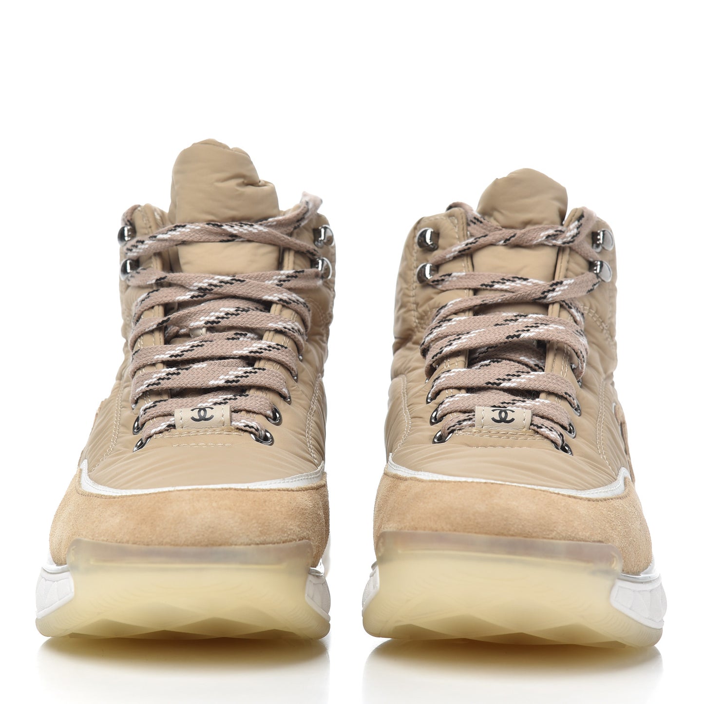 Fabric Suede Womens CC Sneakers 39 Beige