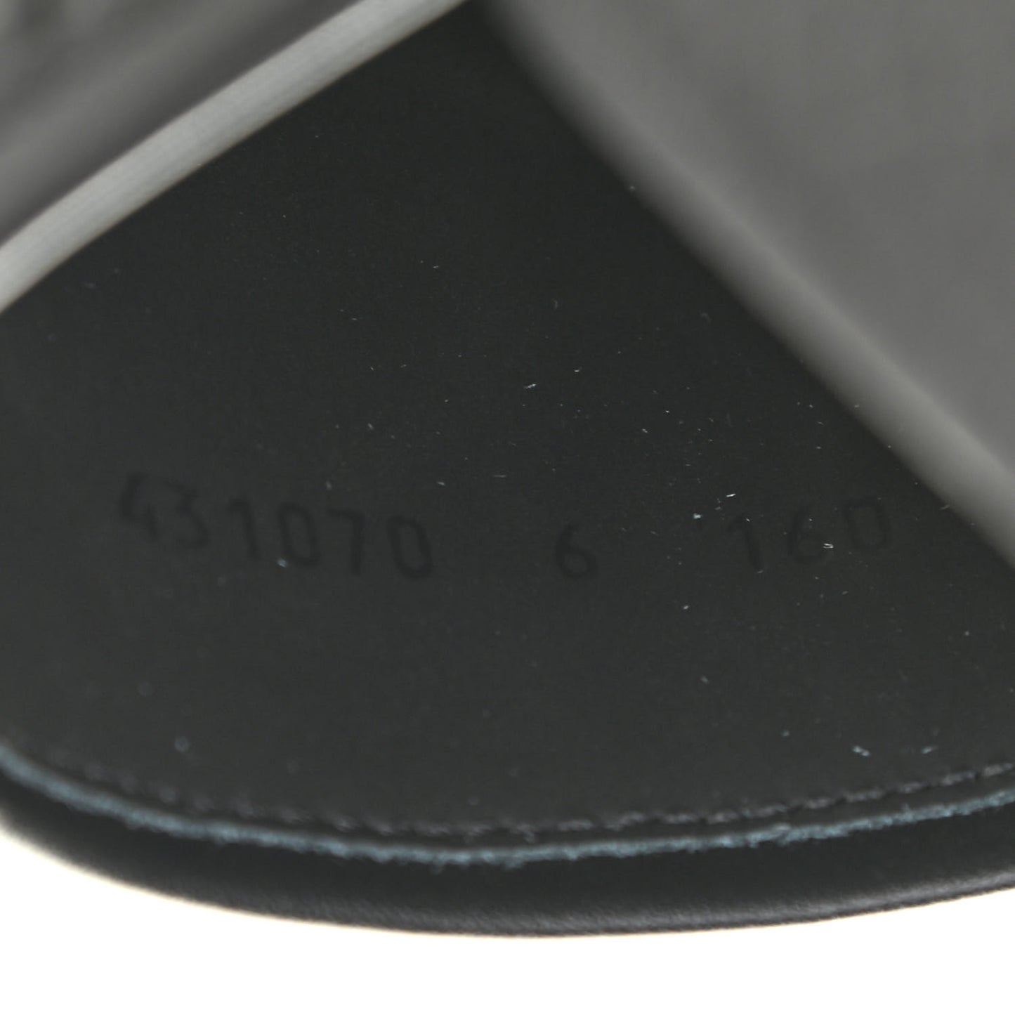 Guccissima Mens Lug Sole Slide Sandals 6 Black