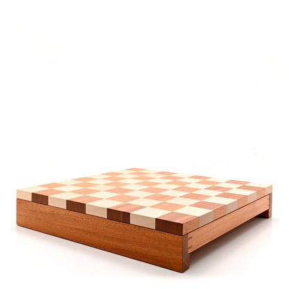 Hermes Sycamore Mahogany Lambskin Chess Game 1 of 9