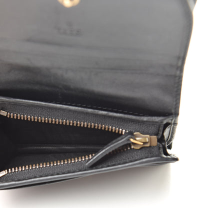 Gucci Calfskin Matelasse GG Marmont Card Case Wallet Black 5 of 8