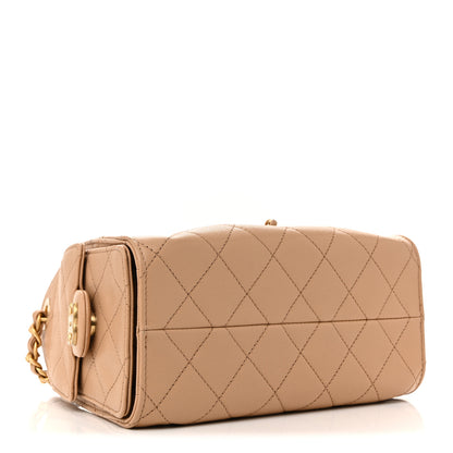 Chanel Caviar Quilted Mini Chanel 25 Handbag Beige 4 of 10