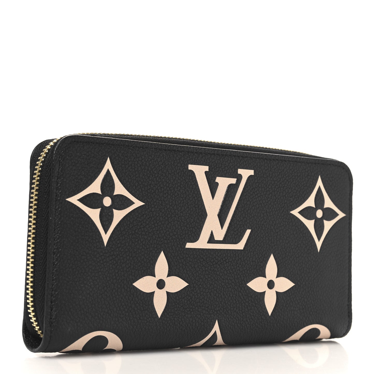 Empreinte Monogram Giant Zippy Wallet Black Beige