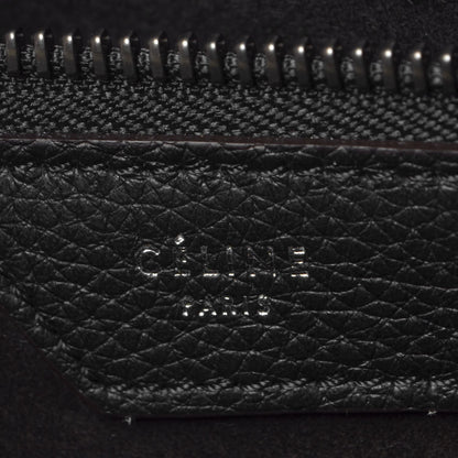 Celine Drummed Calfskin Mini Luggage Black 6 of 8