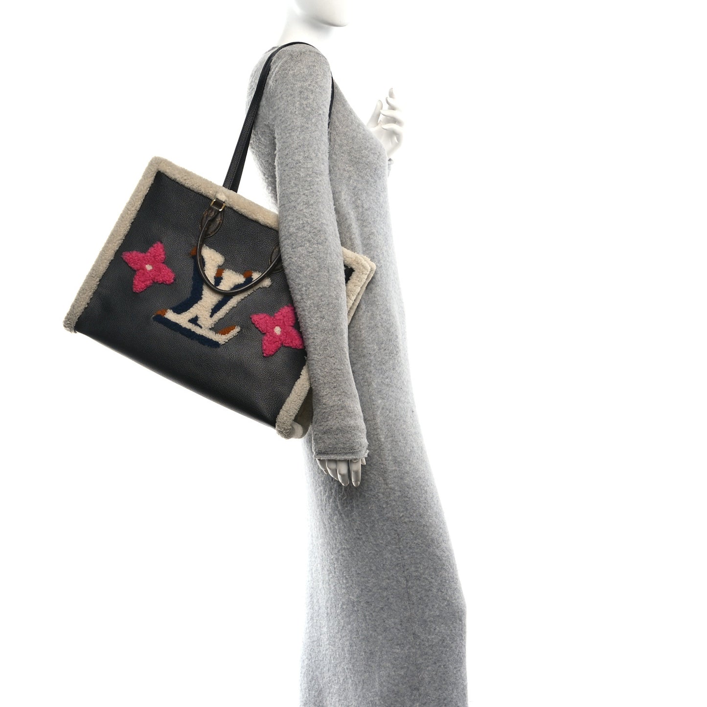 Calfskin Monogram Teddy Onthego GM Black