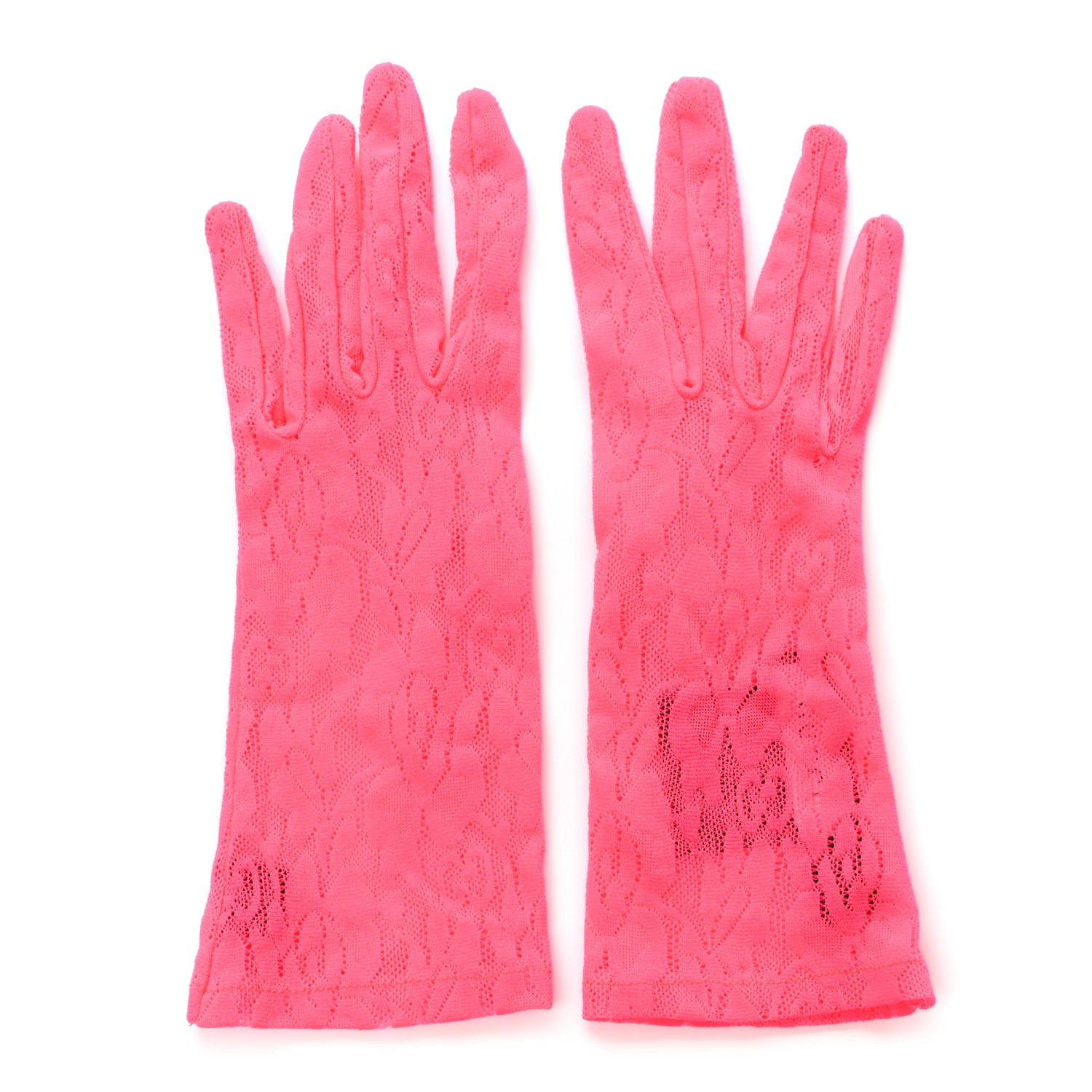 Gucci Lace Gloves 7.5 Pink 1 of 5