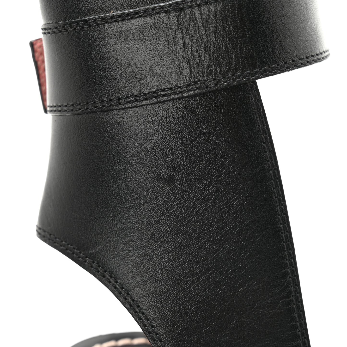 Calfskin Monogram Passenger Sandals 38.5 Black